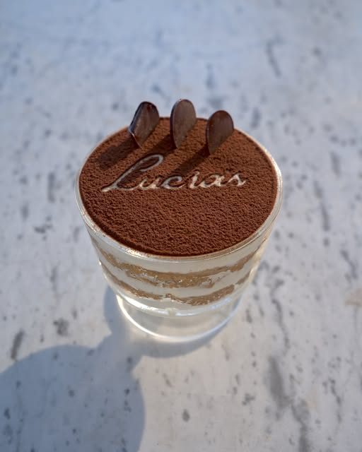Lucia's tiramisu in a glass